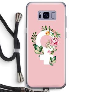 CaseCompany Venus: Samsung Galaxy S8 Plus Transparant Hoesje met koord