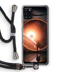 CaseCompany Ephemeral: Samsung Galaxy A31 Transparant Hoesje met koord
