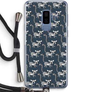 CaseCompany Makis: Samsung Galaxy S9 Plus Transparant Hoesje met koord