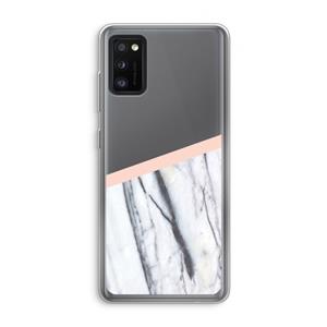 CaseCompany A touch of peach: Samsung Galaxy A41 Transparant Hoesje