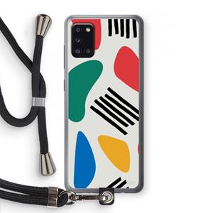 CaseCompany Illustratieve pop 1: Samsung Galaxy A31 Transparant Hoesje met koord