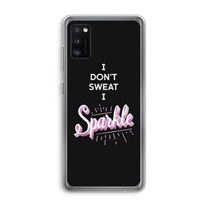CaseCompany Sparkle quote: Samsung Galaxy A41 Transparant Hoesje