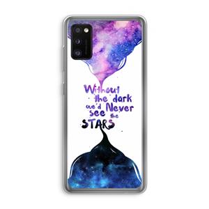 CaseCompany Stars quote: Samsung Galaxy A41 Transparant Hoesje