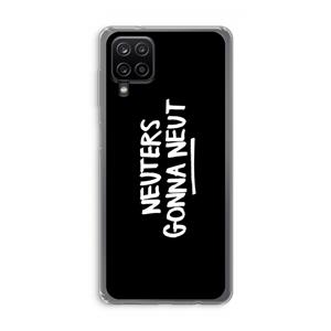 CaseCompany Neuters (zwart): Samsung Galaxy A12 Transparant Hoesje