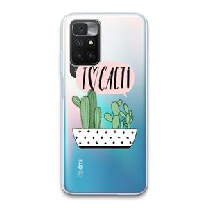 CaseCompany I love cacti: Xiaomi Redmi 10 Transparant Hoesje