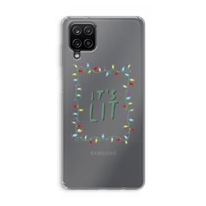 CaseCompany It's Lit: Samsung Galaxy A12 Transparant Hoesje