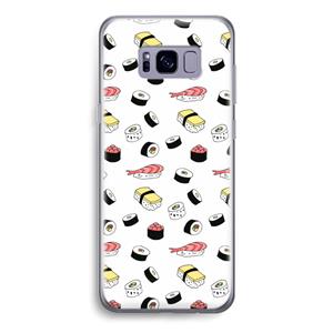 CaseCompany Sushi time: Samsung Galaxy S8 Transparant Hoesje