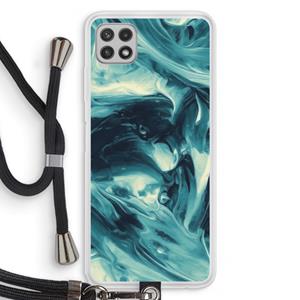 CaseCompany Dreaming About Whales: Samsung Galaxy A22 4G Transparant Hoesje met koord
