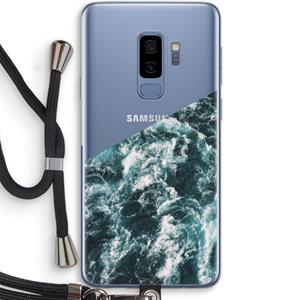 CaseCompany Zee golf: Samsung Galaxy S9 Plus Transparant Hoesje met koord