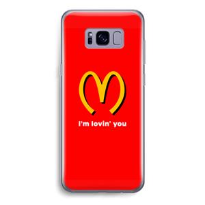 CaseCompany I'm lovin' you: Samsung Galaxy S8 Transparant Hoesje