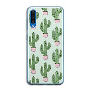 CaseCompany Cactus Lover: Samsung Galaxy A50 Transparant Hoesje