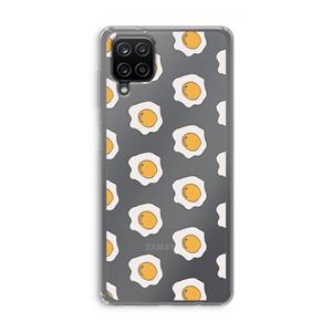 CaseCompany Bacon to my eggs #1: Samsung Galaxy A12 Transparant Hoesje