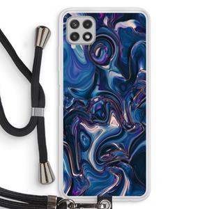 CaseCompany Mirrored Mirage: Samsung Galaxy A22 4G Transparant Hoesje met koord