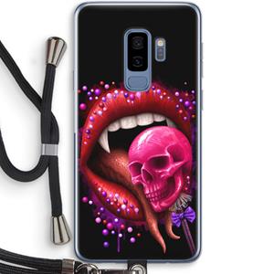 CaseCompany Dodelijk zoet: Samsung Galaxy S9 Plus Transparant Hoesje met koord