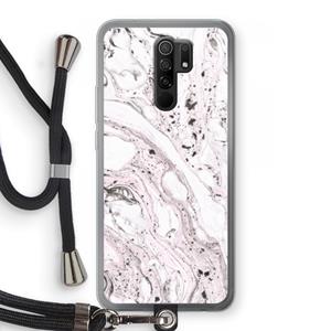 CaseCompany Mengelmoes: Xiaomi Redmi 9 Transparant Hoesje met koord