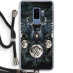 CaseCompany Sinister Wings: Samsung Galaxy S9 Plus Transparant Hoesje met koord