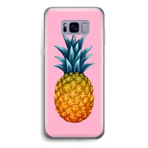 CaseCompany Grote ananas: Samsung Galaxy S8 Transparant Hoesje