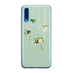 CaseCompany Hang In There: Samsung Galaxy A50 Transparant Hoesje