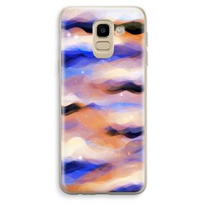 CaseCompany Donkere Wolken: Samsung Galaxy J6 (2018) Transparant Hoesje