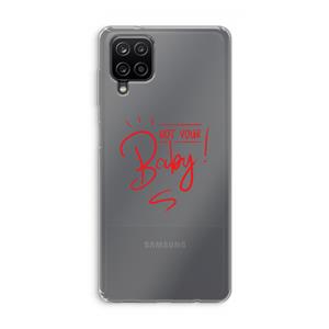 CaseCompany Not Your Baby: Samsung Galaxy A12 Transparant Hoesje