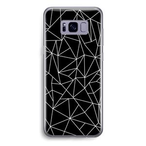 CaseCompany Geometrische lijnen wit: Samsung Galaxy S8 Transparant Hoesje