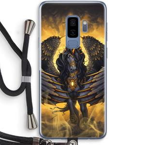 CaseCompany Pegasus: Samsung Galaxy S9 Plus Transparant Hoesje met koord