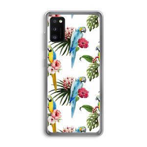CaseCompany Kleurrijke papegaaien: Samsung Galaxy A41 Transparant Hoesje