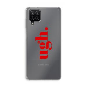 CaseCompany Ugh: Samsung Galaxy A12 Transparant Hoesje