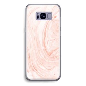 CaseCompany Peach bath: Samsung Galaxy S8 Transparant Hoesje