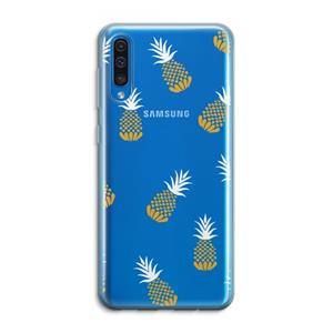 CaseCompany Ananasjes: Samsung Galaxy A50 Transparant Hoesje