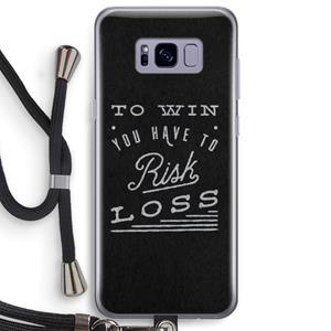 CaseCompany Risk loss: Samsung Galaxy S8 Plus Transparant Hoesje met koord