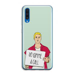 CaseCompany Gimme a call: Samsung Galaxy A50 Transparant Hoesje