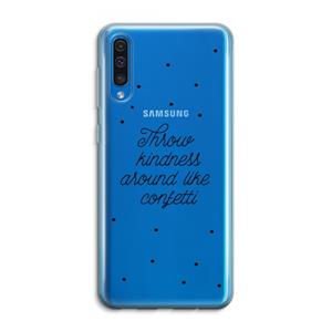 CaseCompany Confetti: Samsung Galaxy A50 Transparant Hoesje