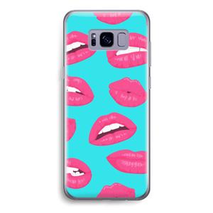 CaseCompany Bite my lip: Samsung Galaxy S8 Transparant Hoesje