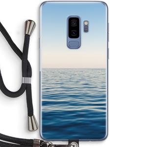 CaseCompany Water horizon: Samsung Galaxy S9 Plus Transparant Hoesje met koord