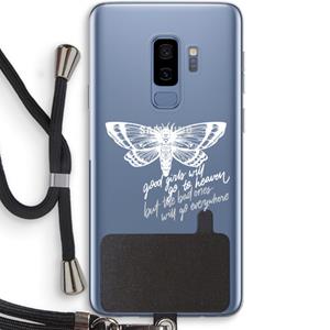 CaseCompany Good or bad: Samsung Galaxy S9 Plus Transparant Hoesje met koord