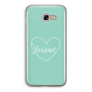 CaseCompany Forever heart pastel: Samsung Galaxy A5 (2017) Transparant Hoesje