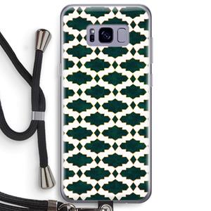 CaseCompany Moroccan tiles: Samsung Galaxy S8 Plus Transparant Hoesje met koord