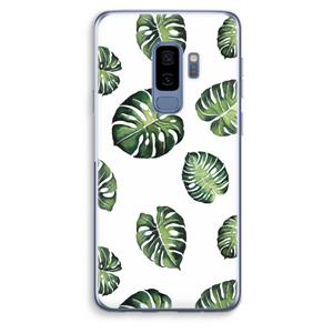 CaseCompany Tropische bladeren: Samsung Galaxy S9 Plus Transparant Hoesje