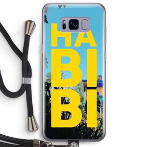 CaseCompany Habibi Majorelle : Samsung Galaxy S8 Plus Transparant Hoesje met koord