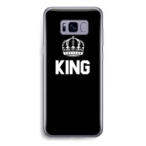 CaseCompany King zwart: Samsung Galaxy S8 Transparant Hoesje