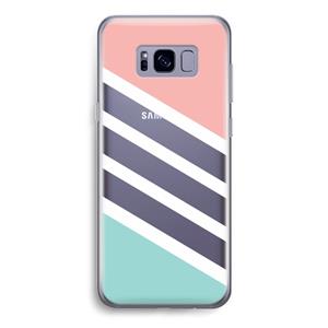 CaseCompany Strepen pastel: Samsung Galaxy S8 Transparant Hoesje