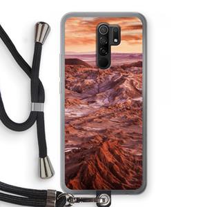 CaseCompany Mars: Xiaomi Redmi 9 Transparant Hoesje met koord