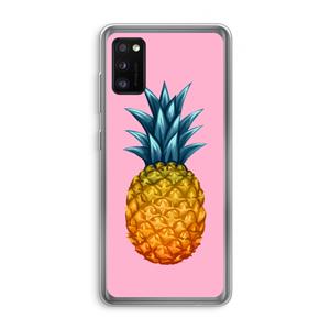 CaseCompany Grote ananas: Samsung Galaxy A41 Transparant Hoesje