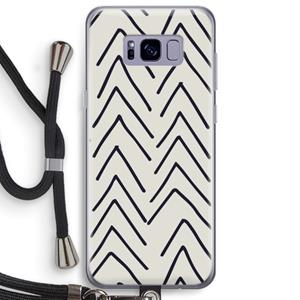 CaseCompany Marrakech Arrows: Samsung Galaxy S8 Plus Transparant Hoesje met koord