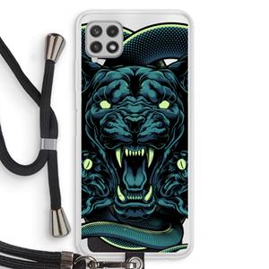CaseCompany Cougar and Vipers: Samsung Galaxy A22 4G Transparant Hoesje met koord