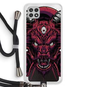 CaseCompany Hell Hound and Serpents: Samsung Galaxy A22 4G Transparant Hoesje met koord