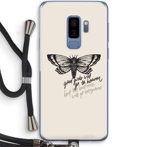 CaseCompany Good or bad: Samsung Galaxy S9 Plus Transparant Hoesje met koord