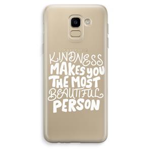 CaseCompany The prettiest: Samsung Galaxy J6 (2018) Transparant Hoesje