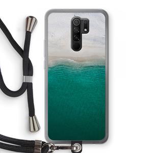 CaseCompany Stranded: Xiaomi Redmi 9 Transparant Hoesje met koord